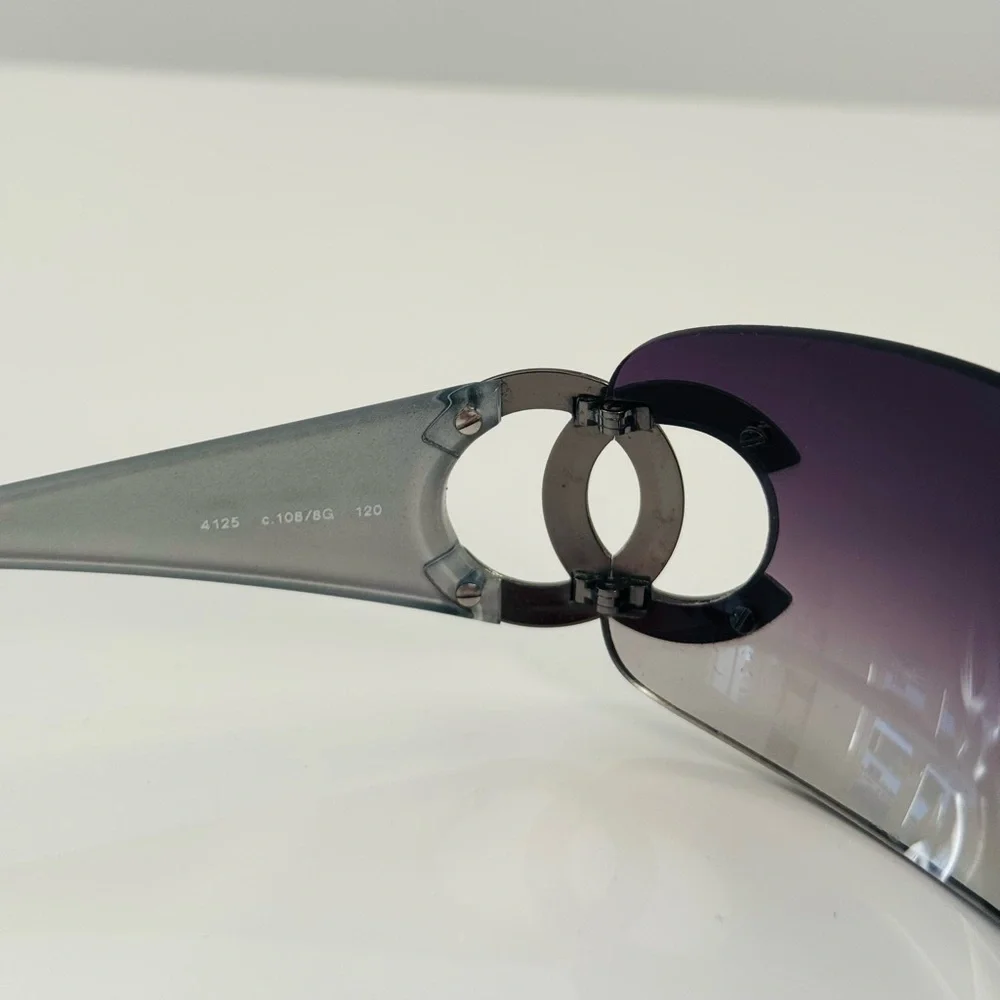 Rare 🖤 Vintage Chanel CC rimless sunglasses. - Picture 9 of 9